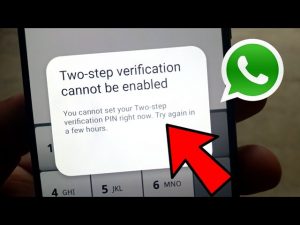 WhatsApp双重认证无法启用的原因