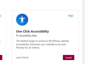 One Click Accessibility 插件